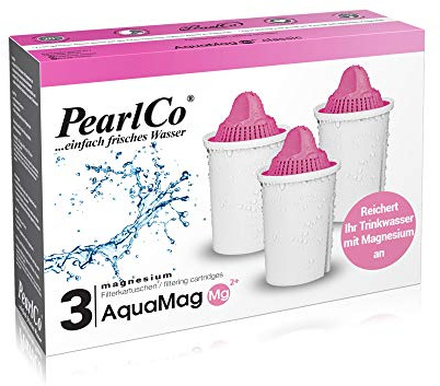 PearlCo - AquaMag classic Pack 3 Filterkartuschen mit Magnesium - passt in Brita Classic