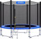 Monzana® Trampolin Ø 244 cm TÜV Rheinland GS Zertifiziert Komplettset inkl. Sicherheitsnetz Leiter Randabdeckung & Zubehör Kindertrampolin Gartentrampolin