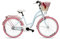 Goetze Style 26 Zoll Damen Citybike, 17 Zoll Tiefeinsteiger Rahmen, 3-Gang Nabenschaltung, Rücktrittbremse, LED-Beleuchtung, Gepäckträger, Komfortsattel, Schutzbleche, Rattankorb mit Stoffeinsatz!