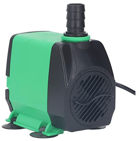 Pompa per Fontana, 60W Risparmio Energetico Basso Rumore 3 Metri Sollevamento 2000L Flusso Cavo di Alimentazione da 6,5 ​​piedi Pompa Sommersa per Bacino di Scultura (Spina UE 220V)