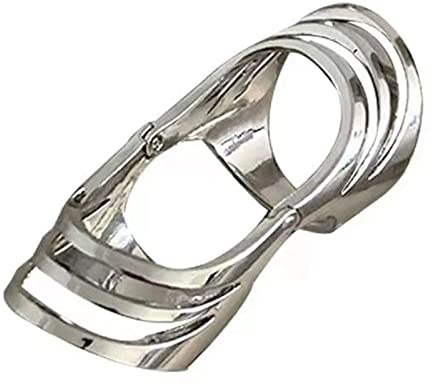 LUOFENG Finger,Retro Hollow Knuckle Rings Fashion Punk Joint Finger Statement Jewelry Wide Wrap Gift for Men Women