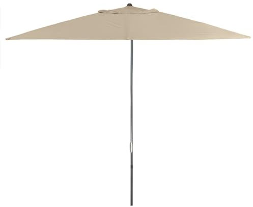 Hortan Ombrellone Rettangolare Diametro 3 x 4 Metri Con Palo Centrale, Struttura In Acciaio Inossidabile, Chiusura a Corda E Copertura Protettiva Per Arredo Esterno, Giardino e Terrazzo