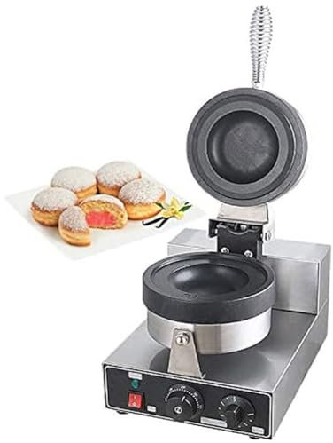 WANGYYDS Piastra per Waffle Elettrica per Hamburger, Macchina per Cuocere Hamburger Panini, Macchina per Panini, Gelato, Brioche, Macchina per Hamburger, Piastre Antiaderenti, Facile Pulizia