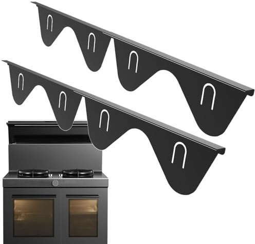 Lot de 2 housses de protection pour plaques de cuisson en acier inoxydable - Longueur flexible de 13,8 à 27,5 cm
