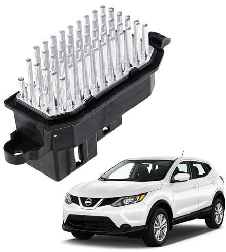 Motor Fan Blower Heater Resistor Compatible for Nissan Qashqai J11 2014-2020,Nissan Rogue XTRAIL, for Ford B-MAX Ecosport Replace# AV1119E624AA 277A14BU0A 1752060 Blower Motor Resistor Control Module