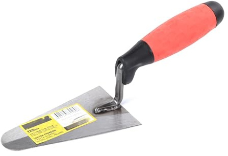 Paleta albañil - acero carbono, 125 mm, diseño ergonómico, resistente y duradero, ideal para acabado y alisado. *