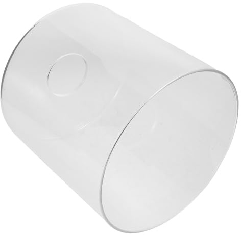 Veemoon Lámpara de Techo con Pantalla de Vidrio Transparente Cilíndrica sin Borde Resistente al Calor para Chandeliers Apliques y Lámparas de Pared