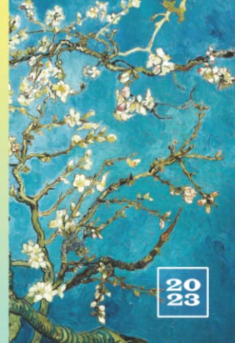 2023: A6 Taschenkalender | 1 Woche auf 2 Seiten Terminplaner | Buchkalender im Mini Format A6 | Weekly Planner Kalender | Jahresplaner Kalenderbuch | ... | Wochentaschenkalender | Van Gogh Blüte