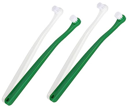 minkissy 8stücke Kleine Kopfzahnreinigungsbürsten Für Katzen Praktische Zahnpflege Für Haustiere Langlebig Und Ergonomisch Für Gründliche Mundhygiene