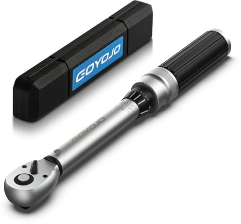 GOYOJO 5-25Nm 1/4 Llave Dinamométrica de Alta Precisión de, ±3%, Doble Dirección Ajustable, 72 Dientes Para Mantenimiento de Motocicletas, Bicicletas y Automóviles