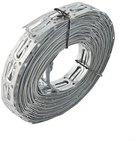 Puupaa Clips de chauffage au sol, sangles de câble de chauffage au sol, sangles de câble de 10 m, clips en acier galvanisé pour câble de gouttière de toit, 21 mm de largeur