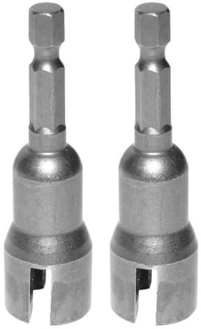 ANCLLO 2 Paquetes de Destornilladores de Tuercas de Mariposa, Brocas, Llaves de Tubo y Herramientas de vástago Hexagonal de 1/4