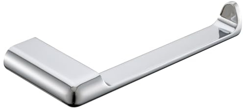 simpletome Toilettenpapierhalter Wand Halterung Rostet Nicht Zinklegierung Bohrinstallation Modernes Minimalistisches Design (Chrom)