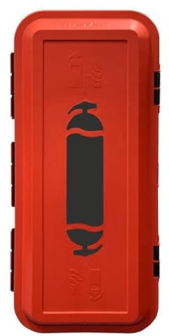 Armoire Extincteur Polypropylène 9L/Kg Eau, Poudre ou 5Kg CO² – Coffret extincteur - Résistante Chocs, UV, Poussière, Étanche – Fenêtre de Contrôle
