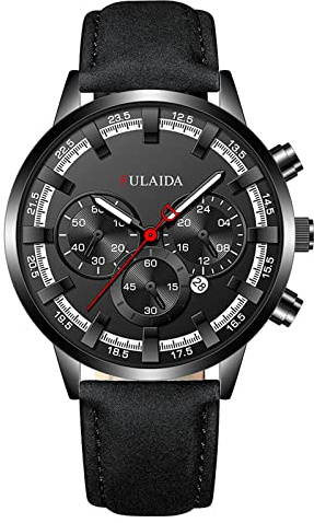 Mode sport män rostfritt fodral bälte kvarts analog armbandsur sekundvisare klockor, c, En storlek