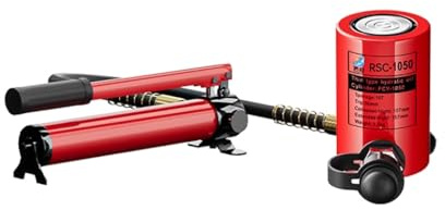 Martinetto idraulico da 50 mm con corsa da 2 pollici/50 mm, pompa idraulica manuale con CP-700, kit martinetto, cilindro di sollevamento con retrazione automatica(10T/22046lb-2in Stroke)