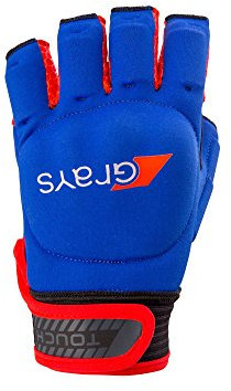 Grays Touch Hockey-Handschuh – Marineblau/Neon-Rot (2017/18), X Small Left Hand