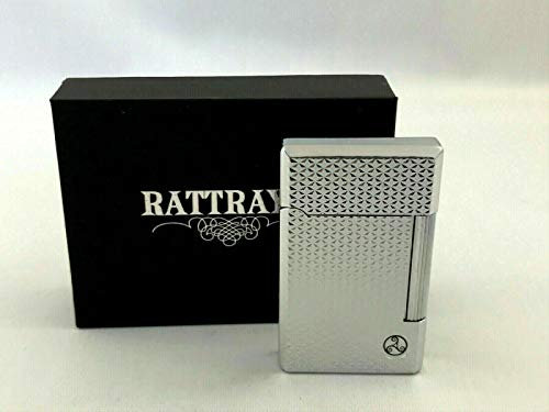 Rattray's Pfeifen Feuerzeug Chrome Facette schräge Flamme Stein Zündung