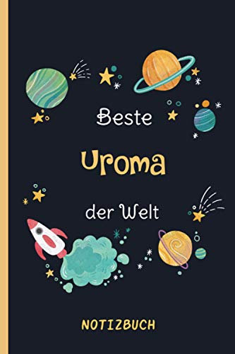 Beste Uroma der Welt: A5 Notizbuch als Geschenk für eine Uroma - A5 /punktiert - | Uroma Geschenke zum Geburtstag|Geburtstagsgeschenk Kollegin