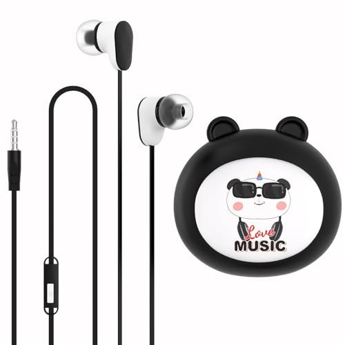 GEEKRIA Auriculares con cable para niños con micrófono para la escuela y clase en línea, auriculares intrauditivos para niños con conector jack de 3.5 mm con límite de volumen de 85 dB para orejas