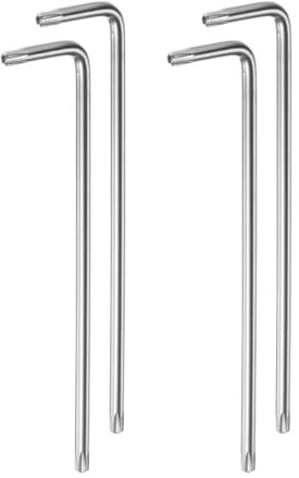 QUARKZMAN 4uds Torx Hexagonal Llave, T15 Alto Carbono Acero L Forma Estrella Hexagonal Llave Corto Brazo Manipulación Llave para Automoción Césped Equipo y Motor Refacción