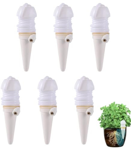 Irrigazione a Goccia per Vasi, 6Pcs Sistema di Irrigazione Automatico, Set di Irrigazione Automatica, Irrigazione Goccia Automatica per Piante D'appartamento e Fiori