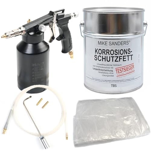 Druckbecherpistole TBS 222 mit Sonden-Set + Mike Sanders 4 kg weich + Abdeckplane