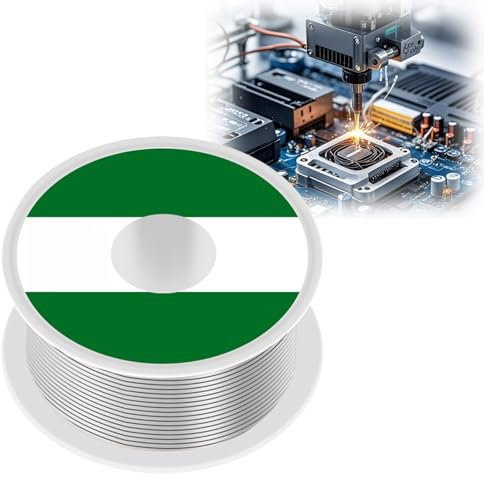 Hsyadazi Draht Lötmittel, Lötdraht 1mm, Lötzinn mit Flussmittel 50g, Lot mit Kolophonium Kern, Solder Wire für die Reparatur und den von Elektronischen Elektrischen Lötkomponenten