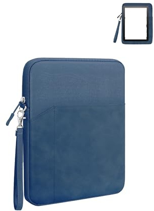 Tablet Sleeve for Bigme B6 Color Ebook Reader 6 Inch,WUNIAK 360° Protective Carrying Case, Water-Resistant Storage Bag for Bigme B6 Color C,Blue.