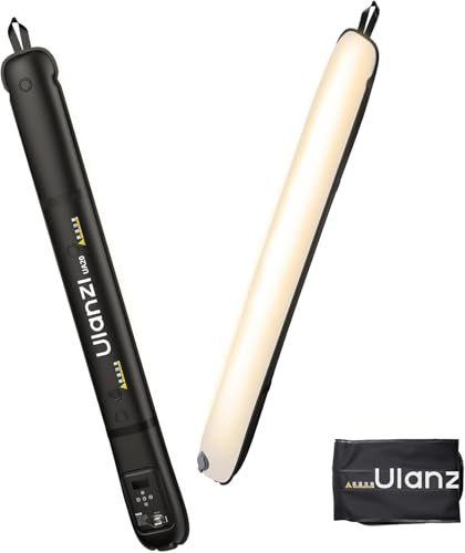 ULANZI UA20 Inflatable Tube Light, 20W Bi-Color Magnetic LED Air Tube Video Light Wand for Photography, 2700K-6500K CRI95+ 1/4 Mount Portable Inflatable Lights Bar for Photo/Vlog/Live Stream/Painting