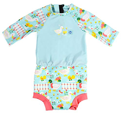 Splash About Happy Nappy Sunsuit, Little Ducks, 12-24 Months