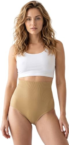 Trifolium Sömlös magisk fast kontroll stöder formande byxor med hög midja, BEIgE, 38-40