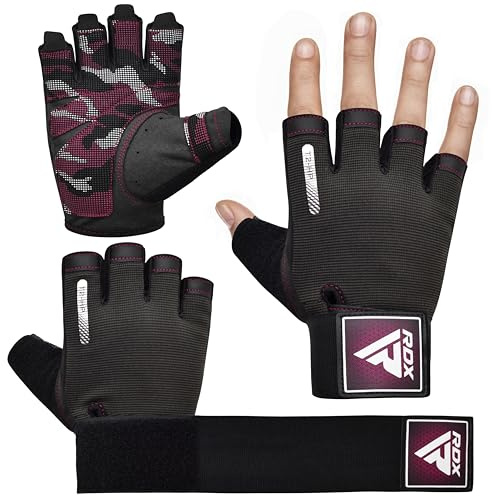 RDX Weight Lifting Gloves Full Palm Protection with Wrist Wrap,Breathable Workout Gloves for Men and Women, Gym Gloves for Weightlifting, Cycling, Exercise, Training, Pull ups, Fitness and Climbing