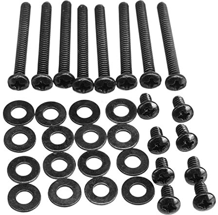 Water Cooling Radiator Fitting Screws Fan Mounting Screw Kit Durable Metal Water Cooling Radiator Screw Kit Computer Cooling Fan Mount Screws(Black)