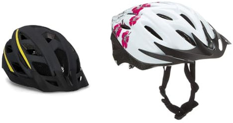 FISCHER Erwachsene Fahrradhelm, Radhelm, Cityhelm, Mountainbike-Helm Urban Montis & Erwachsene Fahrradhelm, Radhelm, Cityhelm Hawaii, S/M, 54-59cm, weiß pink