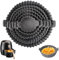 6 Pezzi Silicone per Friggitrice Ad Aria, Teglia in Silicone per Friggitrice Ad Aria, 6 Dimensioni Teglie Silicone per Friggitrice Ad Aria, Adatti per Forni, Microonde, Friggitrici Ad Aria Calda