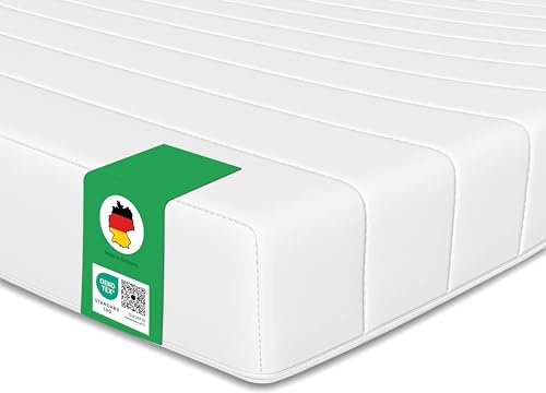 Schlaftroll Kaltschaummatratze 90x200 cm - H3 ergonomische Unterstützung, allergikerfreundlich, orthopädische Matratze -11 cm Höhe