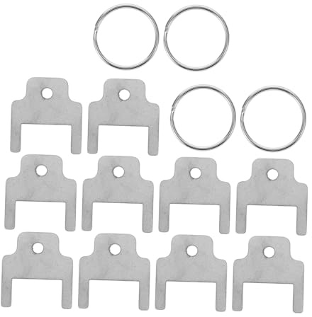 Amosfun Tasto distributore asciugamani carta Chiavi per dispenser carta igienica in metallo chiavi portarotolo universale ferro zincato