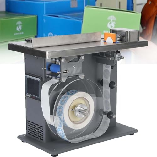 Półautomatisk Etikettmaskin 90° Med PLC-System, ±0.5mm Precision, För Kosmetika, Elektronik, Läkemedel Och Livsmedel, Metallkonstruktion, 15–30 Etiketter/Min