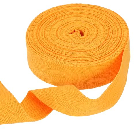 QUARKZMAN Nastro in Cotone A Spina di Pesce 1-3/16 Pollici 11 Iarde Nastro A Treccia Rotolo Nastro A Bordo Obliquo per Fai da Te Cucire Confezione Regalo, tonalità Oro