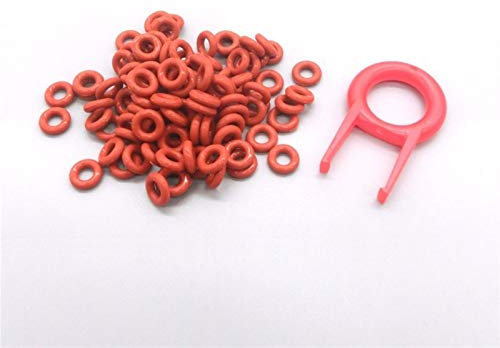 zxxin-o Ring langlebig, 110 stücke Keycaps O Ringdichtung, Noise-Reduktion Tastatur O-Ring-Siegel, Schalter-Schalldämpfer, Tastatur-Dämpfer-Ersatz, gute Qualität ( Color : Red , Size : 8x5x1.5mm )