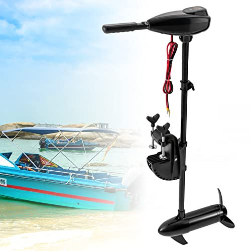 24V 1152W Außenbordmotor Elektrischer Trolling Motor, LED-Leistungsanzeige Verstärkter Propeller, 8-Gang-Regelsystem, Für aufblasbare Boote, Kanus, Fischerboote