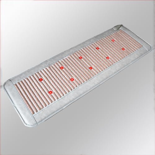 LBMED Almohadilla Térmica Jade Natural,Almohadillas Terapia con Cubierta Asiento Calefactable con Iones Negativos Y Energía Fotones 660 NM, Temperatura Ajustable 20 ° -70 °, Bloquea Ondas Nocivas