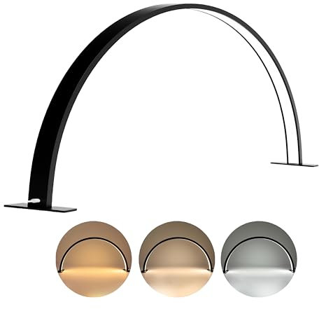 Tetipa Lampe LED de Bureau à Ongles et Cils, Cosmétique Avec Télécommande, Lumière Réglable 3-6000 K, Intensité Variable, 3 Modes de Luminosité, Lampe Lune