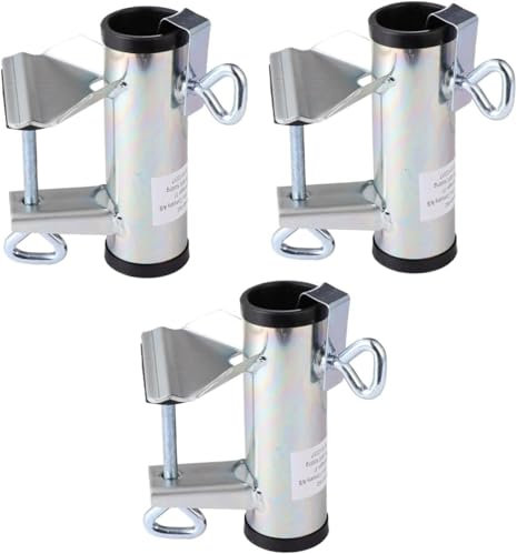 Parasollhållare for uteplats, Parasollställ for strandparasoll, Fästklämma for parasollhållare, 3 st Paraplyklämma Utomhustillbehör Parasollhållare Paraplyfäste for utomhusparasollställ