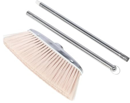 Holibanna Spazzola per Pulizia della Casa Strumento per Rimuovere La Polvere Scopa per Pulizia della Stanza Realizzata in Materiale di Design Perforato sul Manico Leggera e Pratica per Rispa