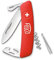FELCO 503 Schweizer Taschenmesser (9 Funktionen, Klinge 75 mm, Messer inkl. Schlitzschraubendreher, Korkenzieher, Pinzette, Flaschenöffner, Dosenöffner, Klingenverriegelung), Rot