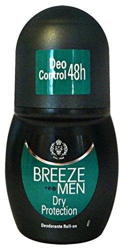 BREEZE Set 6 Deodorante Roll-On Men Dry Protezione 50 Ml. Cura Del Corpo