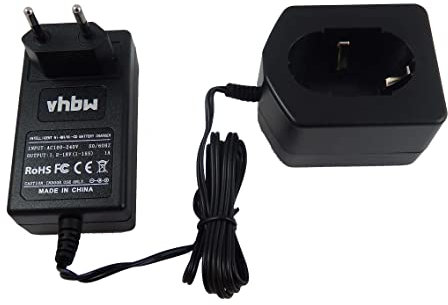 vhbw Ladegerät kompatibel mit Hitachi EB 930R, EB9B, EB9G, EB 9H, EB9M, EB9S, EBL 1430, FEB12S12, FEB9S Werkzeug Akkus (1,2V - 18V)