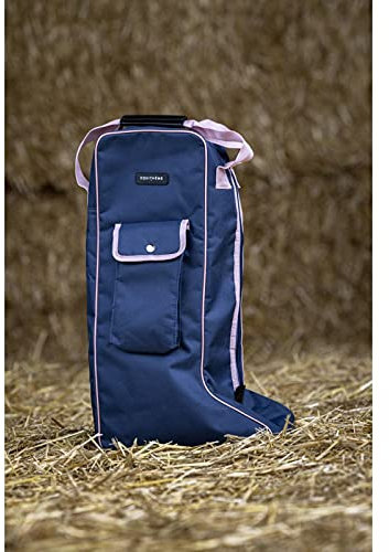 EQUITHÈME Stiefeltasche Marineblau/rosa,